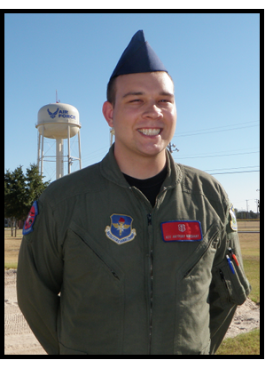 Anthony in his Nomex Flight Suit